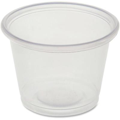 Genuine Joe 1 oz Portion Cups - 1 fl oz - Clear - Polystyrene - Beverage, Sauce - 50/Bag - 50 / Carton