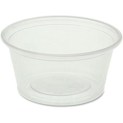 Genuine Joe 2 oz Portion Cups - 2 fl oz - Clear - Polystyrene - Beverage, Sauce - 50/Bag - 50 / Carton