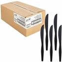Genuine Joe Heavyweight Knife - 1 Piece(s) - Knife - 1 x Knife - Disposable - Textured - Black - 1 Carton