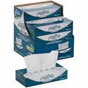 Angel Soft Ultra Professional Series Facial Tissue - 2 Ply - 7.40" Width x 8.80" Length - White - 125/Box - 10 / Carton