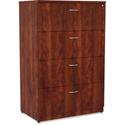 Lorell Essentials Series 4-Drawer Lateral File - x 1" Thickness Top, 54.8" Height x 35.5" Width x 22" Depth - Total Drawer(s): 4 - Finish: Cherry Laminate - 1 Each