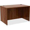 Lorell Essentials Series Rectangular Desk Shell - 29.5" Height x 48" Width x 30" Depth - Material: Metal - Finish: Walnut, Laminate - 1 Each