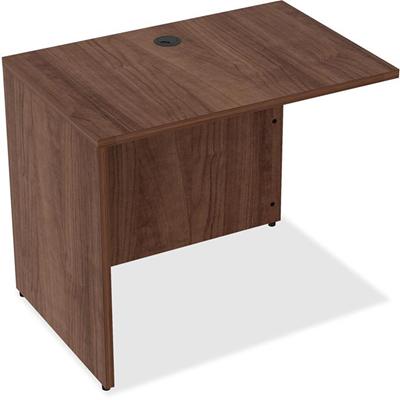Lorell Essentials Series Return Shell - 29.5" Height x 35" Width x 24" Depth - Material: Metal - Finish: Walnut, Laminate - 1 Each