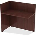 Lorell Essentials Series Reception Return - 41.5" Height x 42" Width x 24" Depth - Finish: Mahogany Laminate - 1 Each