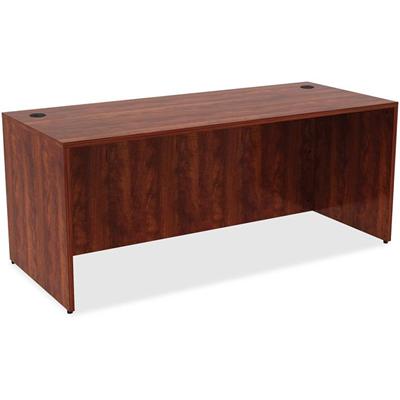 Lorell Essentials Series Rectangular Desk Shell - 29.5" Height x 70.9" Width x 29.5" Depth Desk - Material: Metal - Finish: Cherry Laminate - 1 Each