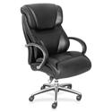 La-Z-Boy Executive Chair - Faux Leather Seat Material - Faux Leather Back Material - Mid Back - Black - 1 Each