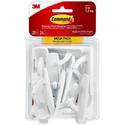 Command Medium Utility Hook Mega Pack - 3 lb (1.36 kg) Capacity - for Multipurpose, Paint, Wood, Tile - White - 20 / Pack