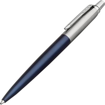 Parker Jotter Ballpoint Pen - Medium Pen Point - Refillable - Blue Ink - Royal Blue Stainless Steel Barrel - 1 Each