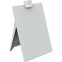 Quartet Glass Dry-Erase Desktop Easel - 9" (0.8 ft) Width x 11" (0.9 ft) Height - White Glass Surface - Rectangle - Horizontal/Vertical - Magnetic - 1 Each