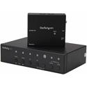 StarTech.com Multi-Input HDBaseT Extender - 4 Input Device - 229.66 ft Range - 2 x HDMI In - 1 x VGA In - 1 x HDMI Out - DisplayPort - 1 - 1 - 4K - 4096 x 2160 - Twisted Pair - Category 5e - Display, Digital Signage System - Rack-mountable, Desktop -