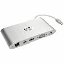 Tripp Lite series U442-DOCK1 Docking Station - for Tablet PC, Notebook - USB Type C - 3 x USB Ports - 3 x USB 3.0 - Network (RJ-45) - HDMI - VGA - Mini DisplayPort - Microphone - Wired