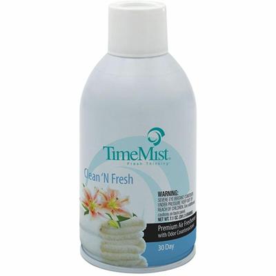 TimeMist Metered 30-Day Clean/Fresh Scent Refill - Spray - 6000 ft³ - 6.6 fl oz (0.2 quart) - Fresh-N-Clean - 30 Day - Long Lasting, Odor Neutralizer - 1 Each