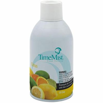 TimeMist Metered 30-Day Citrus Scent Refill - Spray - 6000 ft³ - 6.6 fl oz (0.2 quart) - Citrus - 30 Day - Long Lasting, Odor Neutralizer - 1 Each