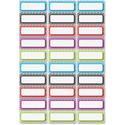 Ashley Dry Erase Chevron Nameplate Magnets - 30 x Rectangle Shape - Magnetic - Chevron - Die-cut, Write on/Wipe off, Heavy Duty - Multicolor - Foam - 1 Pack