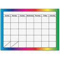 Ashley 1-month Dry Erase Magnetic Calendar - Academic - Monthly - 8 1/2" x 11" Sheet Size - Multicolor - Write on/Wipe off, Dry Erase Surface, Magnetic - 1 Each
