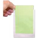 Ashley Library Pockets - 5.3" Height x 3.5" Width - Clear - 1 Pack