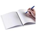 Ashley Portrait Hardcover Blank Pages Book - 28 Pages - Plain - 8 1/2" x 11" Sheet Size - White Paper - Hard Cover, Durable - 1 Each