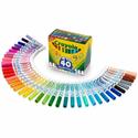 Crayola Ultra-Clean Washable Markers - Conical Marker Point - Washable - Assorted Ink - 40 / Set