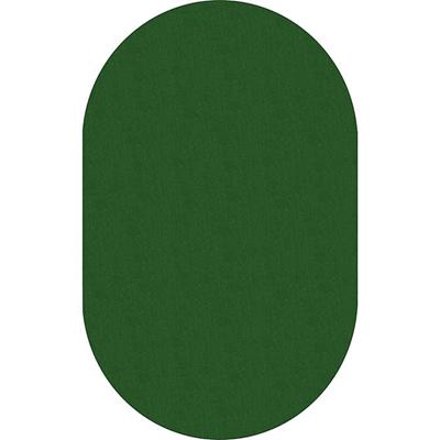 Flagship Carpets Classic Solid Color 12' Oval Rug - Traditional - 91.20" Length x 12 ft Width - Oval - Clover - Nylon