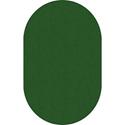 Flagship Carpets Classic Solid Color 12' Oval Rug - Traditional - 91.20" Length x 12 ft Width - Oval - Clover - Nylon