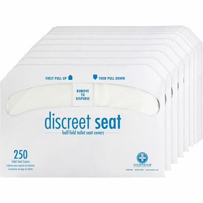 Impact Toilet Seat Covers - Half-fold - White - Paper - 250/Pack - 20 / Carton