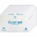 Impact Toilet Seat Covers - Half-fold - White - Paper - 250/Pack - 20 / Carton
