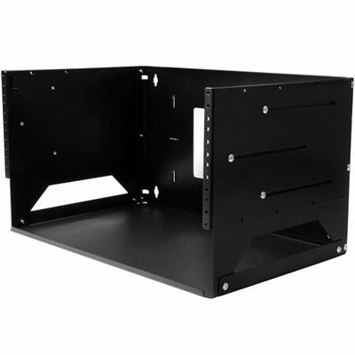 StarTech.com Wall-Mount Server Rack with Built-in Shelf - Solid Steel - 4U - For Server, LAN Switch, Patch Panel, A/V Equipment, Computer - 4U Rack Height x 17.80" Rack Width x 18" Rack Depth - Wall Mountable - Black - Steel - 75 lb Maximum Weight Ca