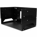 StarTech.com Wall-Mount Server Rack with Built-in Shelf - Solid Steel - 4U - For Server, LAN Switch, Patch Panel, A/V Equipment, Computer - 4U Rack Height x 17.80" Rack Width x 18" Rack Depth - Wall Mountable - Black - Steel - 75 lb Maximum Weight Ca