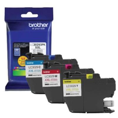 Brother INKvestment LC30293PK Original Inkjet Ink Cartridge - Cyan, Magenta, Yellow - 3 / Pack - 1500 Pages (Per Cartridge)