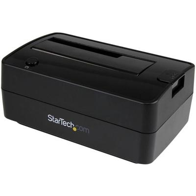 StarTech.com Drive Dock SATA/600 - USB 3.1 Type B, eSATA Host Interface - UASP Support External - Black - Hot Swappable Bays - 1 x Total Bay - 1 x 2.5"/3.5" Bay - Plastic
