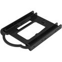 StarTech.com Drive Bay Adapter for 3.5" SATA/600, Serial Attached SCSI (SAS), U.2 Internal - Black - 1 x HDD Supported - 1 x SSD Supported - 1 x Total Bay - 1 x 2.5" Bay - Plastic