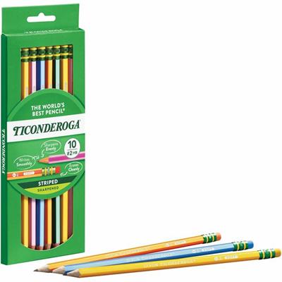 Ticonderoga Pre-Sharpened No. 2 Pencils - #2 - Wood Barrel - 1 Pack