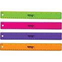 Officemate Flexible Rulers - 12" Length x 1.3" Width - Imperial, Metric Measuring System - Plastic - Assorted - 12 / Pack