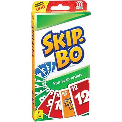 Mattel Skip-Bo Card Game - Fun - Strategy - 2 to 6 Players - 1 Each