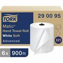 TORK Matic Hand Towel Rolls - 1 Ply - 7.70" Width x 900 ft Length - 7.30" Roll Diameter - 1 1/2" Core - White - Paper - 6 Rolls Per Container - 6 / Carton