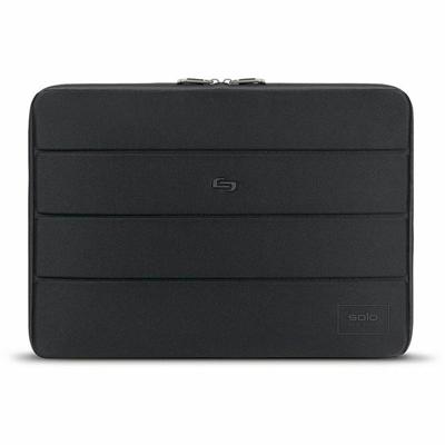 Solo Carrying Case (Sleeve) for 15.6" Notebook - Black - Scratch Resistant Interior, Damage Resistant - Synthetic Body - Checkpoint Friendly - 11.3" Height x 16" Width - 1 Each