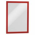 DURABLE Duraframe Magnetic Self-adhesive Frame - 8.50" x 11" Frame Size - Rectangle - Horizontal, Vertical - Dual-sided, Magnetic, Self-adhesive - Red - 1 Each