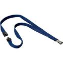 DURABLE Premium Textile Lanyard - Blue - 10 / Box