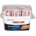 First Aid Only Assorted Bandage Box Kit - Clear - Plastic, Fabric - 150/Box - 1 Each