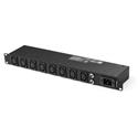 StarTech.com 8-Outlet PDU - IEC 60320 C20 - 8 x IEC 60320 C13 - 120 V AC, 230 V AC - 1920 W - 1U - Horizontal - Rack-mountable