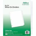 Avery&reg; Office Essentials Big Tab Write-On Tab Dividers - 60 x Divider(s) - 5 Write-on Tab(s) - 5 - 5 Tab(s)/Set - 8.5" Divider Width x 11" Divider Length - 3 Hole Punched - White Paper Divider - White Paper Tab(s) - 1 Carton