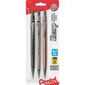 Pentel Sharp Premium Mechanical Pencils - 0.7 mm Lead - HB - Refillable - Assorted Barrel - 3 / Pack