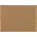 MasterVision Oak Frame 3'x2' Cork Bulletin Board - 24" Board Height x 36" Board Width - Cork Surface - Self-healing - Oak Frame - 1 Each