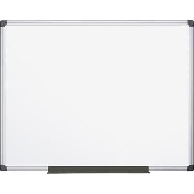 MasterVision Super Value Lacquered Steel Dry Erase Board - 48" (4 ft) Width x 72" (6 ft) Height - Lacquered Steel Surface - Anodized Aluminum Frame - Rectangle - Horizontal/Vertical - Magnetic - 1 Each