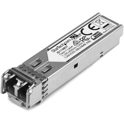 StarTech.com HP JD118B Compatible SFP Transceiver Module - 1000BASE-SX - For Data Networking, Optical Network - 1 x LC Duplex 1000Base-SX Network - Optical Fiber - Multi-mode - Gigabit Ethernet - 1000Base-SX - Hot-pluggable, Hot-swappable - 1 Each