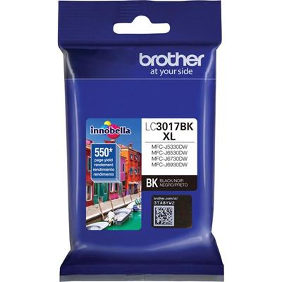 Brother Innobella LC3017BK Original High Yield Inkjet Ink Cartridge - Black - 1 Each - 550 Pages