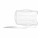 DURABLE 8218/8267 Replacement ID Card Holder - Support 3.35" x 2.13" Media - Vertical, Horizontal - Transparent - 10 / Box