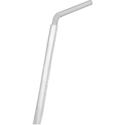 D&W Dispoz-o Straws - 7.8" Length - Polypropylene - Translucent - 400/Pack - 4 / Carton
