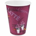Solo 12 oz Bistro Design Disposable Paper Cups - 12 fl oz - Maroon - Paper - Beverage, Hot Drink, Cold Drink, Coffee, Tea, Cocoa - 50/Pack - 20 / Carton