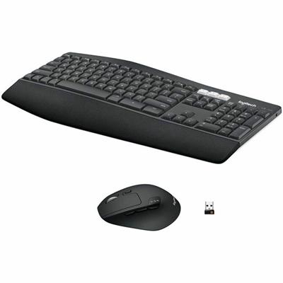 Logitech MK850 Performance Wireless Keyboard and Mouse Combo - USB Wireless Bluetooth/RF Keyboard - USB Wireless Bluetooth/RF Mouse - Optical - 1000 dpi - 8 Button - Scroll Wheel - AAA, AA - Compatible with Desktop Computer, Smartphone, Notebook, Tab
